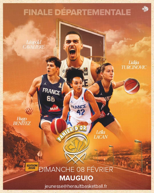 Affiche officielle finale Panier d'Or 2026 CD34